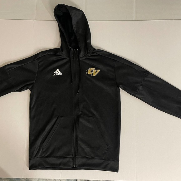 Adidas Men ClimaWear Pullover‎ 1/4 Zip sweater Size M Black CV Embroidery - Picture 1 of 11